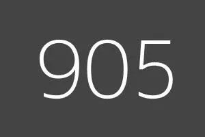 Prefijo especial: 905 Tarificación especial: 905