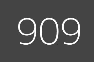 Prefijo especial: 909 Tarificación especial: 909