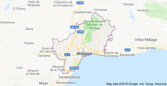 mapa de malaga
